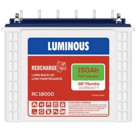 Luminous Red Charge RC 18000 150AH Tall Tubular Battery