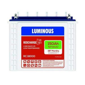 Luminous 150AH Red Charge 18000 Tall Tubular Battery