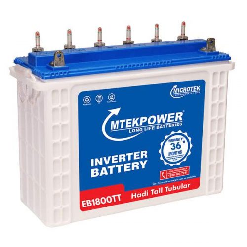 Microtek EB 1800 150AH Mtek power Tall Tubular Battery Microtek EB 1800 150AH Mtek power Tall Tubular Battery