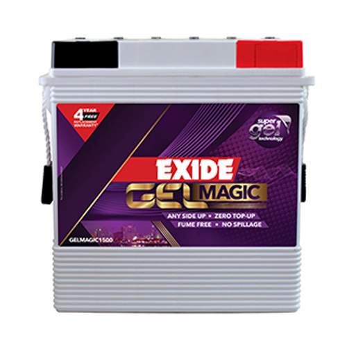 Exide Gel Magic 1500 Tall Tubular Battery 150AH