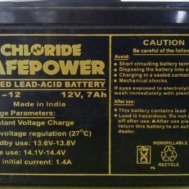 Exide SMF Battery 7AH / 12 Volt Chloride Safe Power