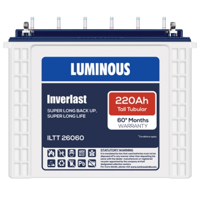 Luminous ILTT 26060 220AH Tall Tubular Battery