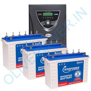 Microtek JUMBO JM SW 3000 Inverter with 3 Battery Combo