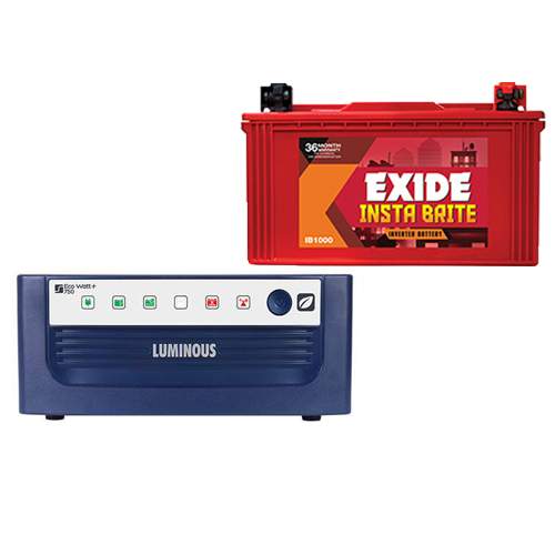 Luminous 750VA+Exide 88AH Combo