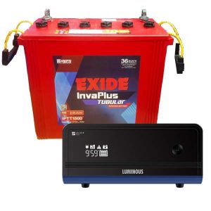 Luminous Zelio 1100 wtih Exide Battery 150AH Tall Tubular Combo