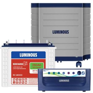 Luminous Inverter 1050+150AH battery with Luminous Trolly Combo