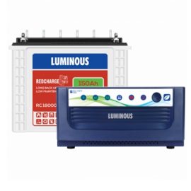 Luminous Inverter Battery Combo Eco Volt 1550+Redcharge RC 18000 150AH