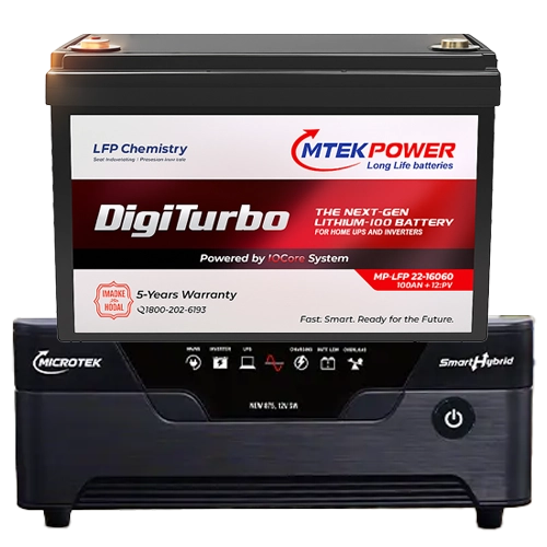 Mtekpower LFP Lithium 100AH Inverter Combo