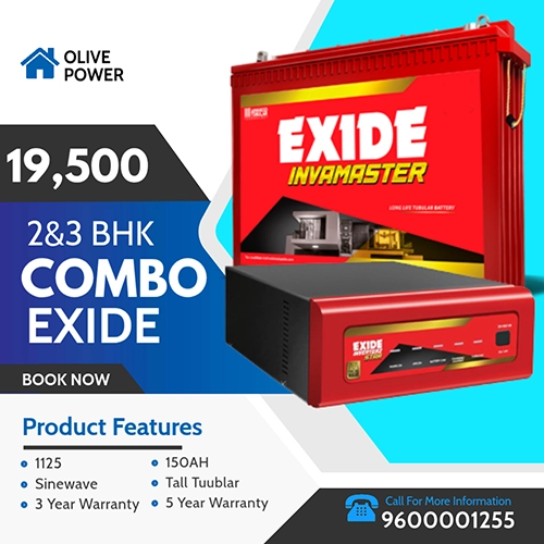 Exide Inverter Battery Combo