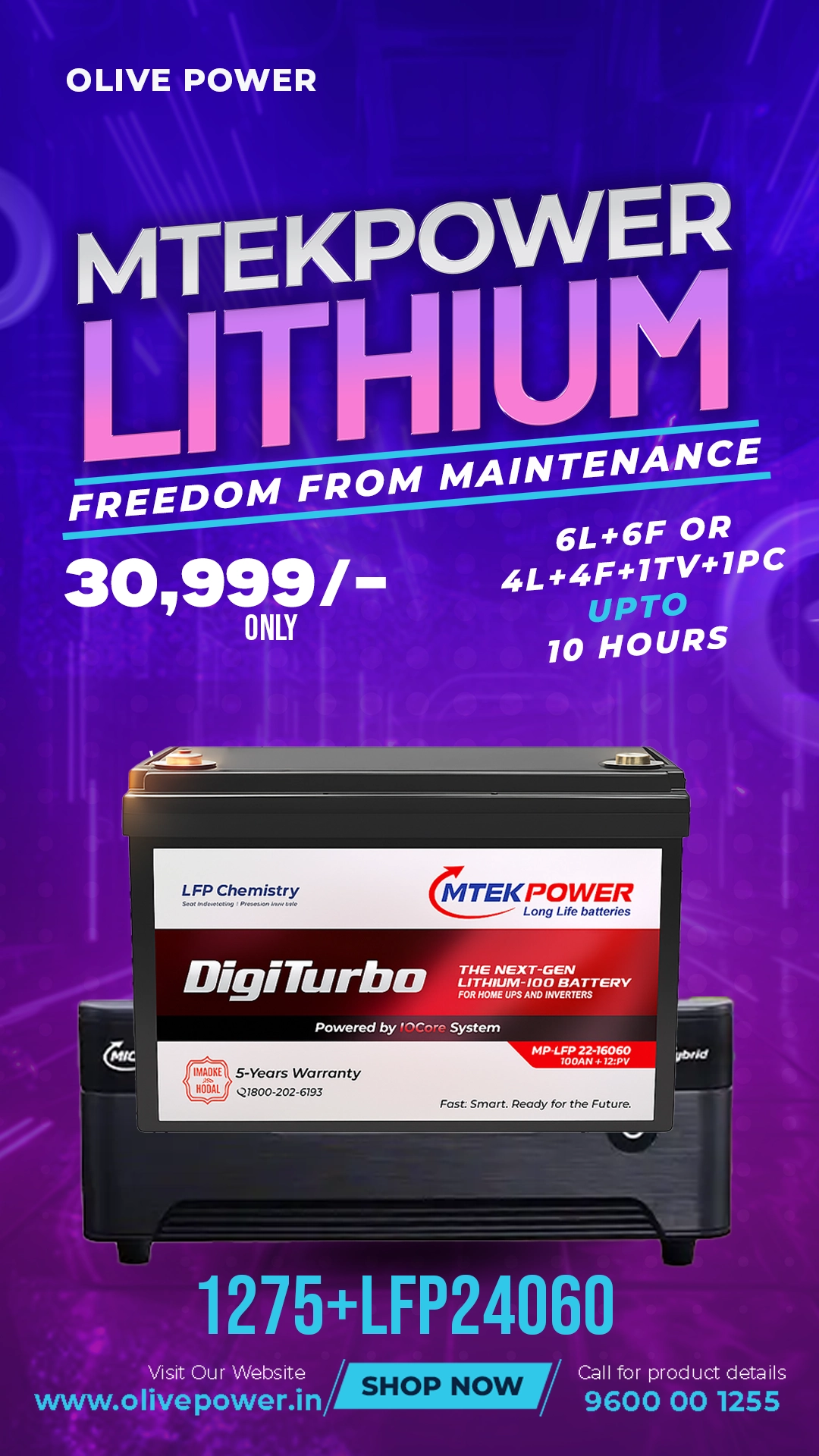 mtekpower digiturbo lithium